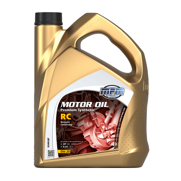 MPM Oil 0W-20 Premium Synthetic JP 5L