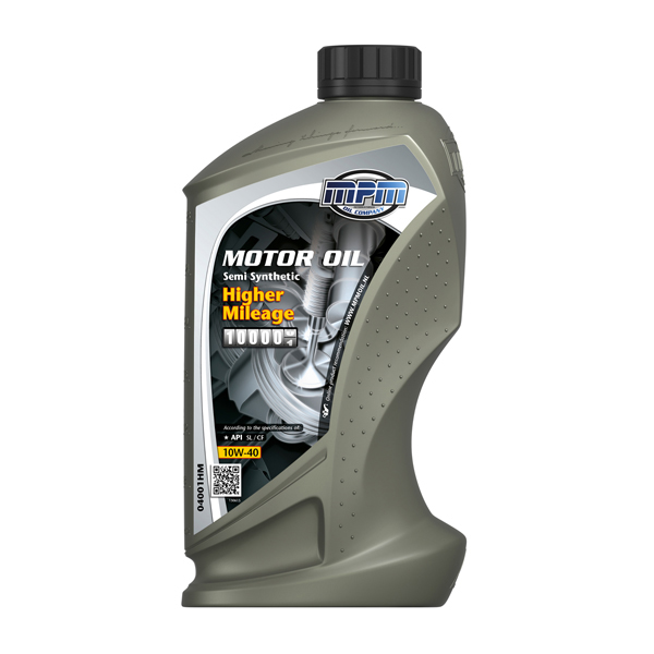 MPM Oil 10W-40 Semi Synthetic Higher Mileage 1L