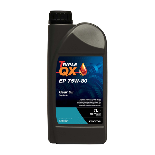 TRIPLE QX 75W-80 API GL4/5 Fully Synthetic - 1 ltr