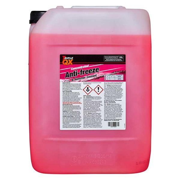 TRIPLE QX Red Concentrate Antifreeze/Coolant 20Ltr