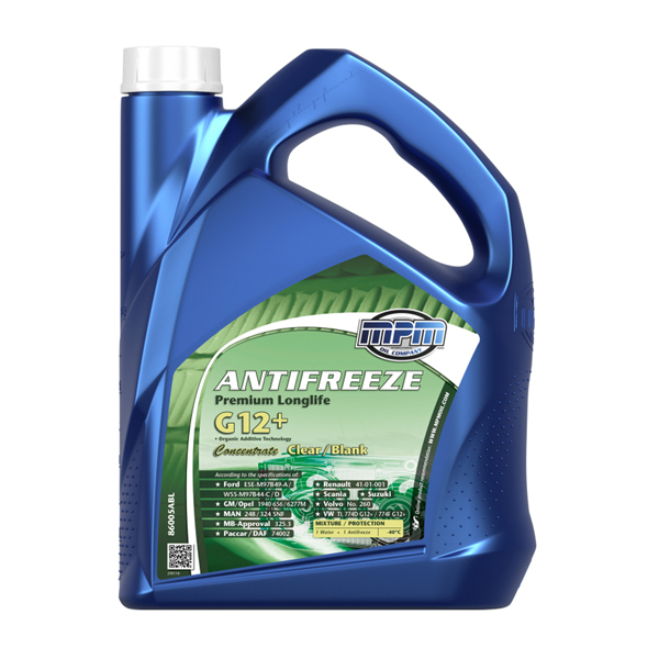 MPM Antifreeze Premium Longlife G12+ Concentrate Clear / Blank 5L