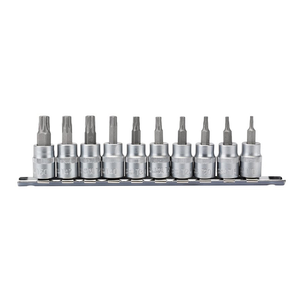 Draper TX-STAR® Socket Bit Set, 3/8" Sq. Dr., 48mm (10 Piece)"