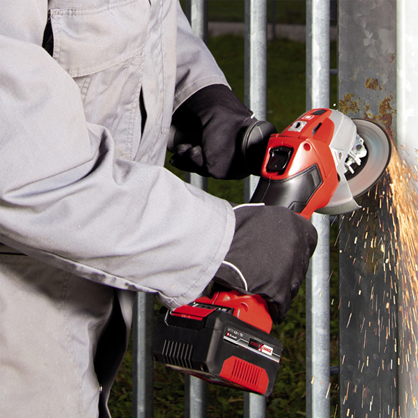 Einhell TE-AG 18/115 Li Cordless Angle Grinder with 1 x 4.0Ah Battery