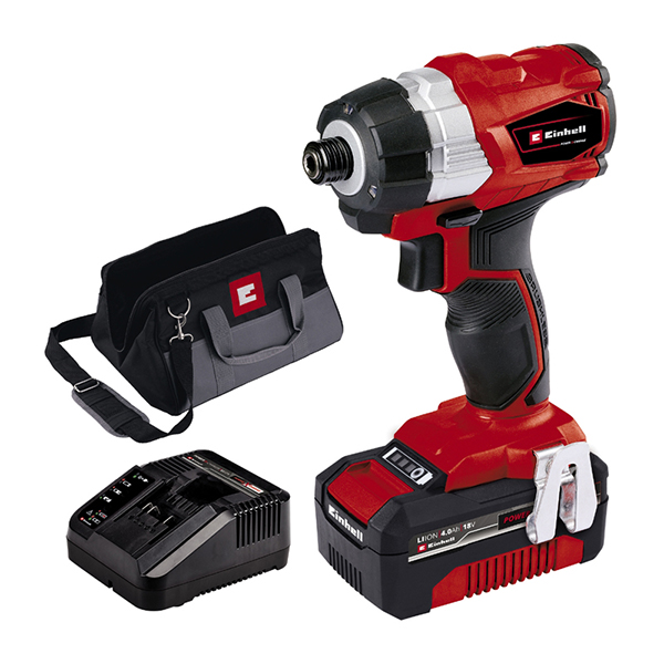 Einhell PXC 18V Cordless Brushless Impact Driver 1 x 4.0Ah Battery and Charger