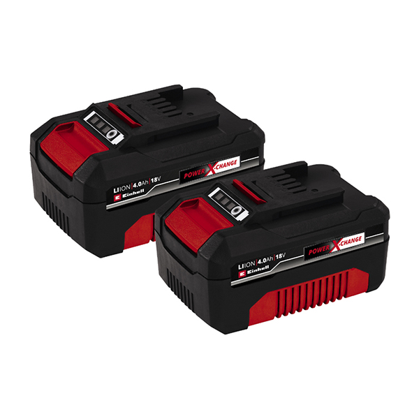 Einhell 4511489 PXC 18V 4.0Ah Battery Twin Pack 2 x 4.0Ah