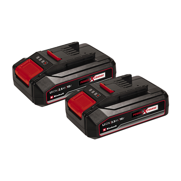 Einhell 4511524 PXC 18V 4.0Ah Battery Twin Pack 2 x 2.5Ah