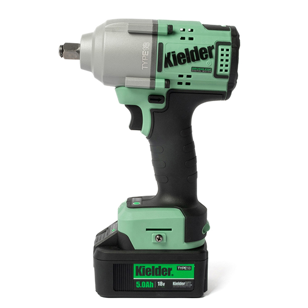 Kielder 1/2" 18v L-Ion TYPE18 Brushless Mid Torque Impact Wrench, 1 x 5.0Ah & Ch