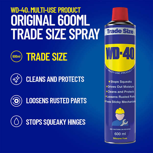 WD-40 Original Multi-Purpose Oil & Lubricant 600ml