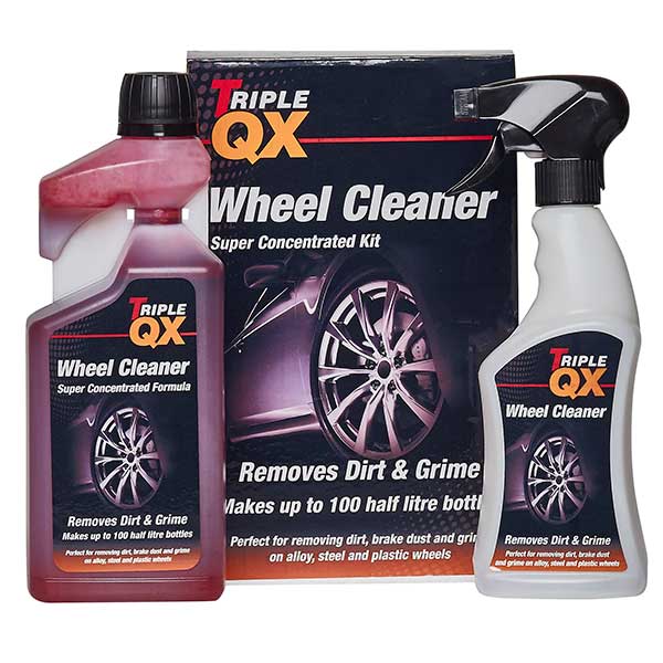 TRIPLE QX Super Concentrated Wheel Cleaner 1ltr + Trigger Bottle Euro