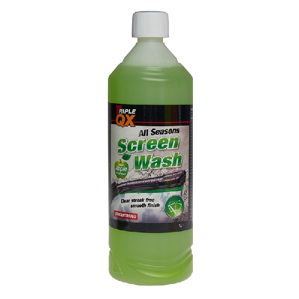 TRIPLE QX -7c Concentrated Screenwash 1Ltrs Apple Scented All seasons