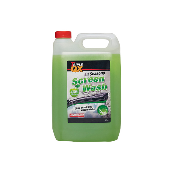 TRIPLE QX -7c Concentrated Screenwash 5Ltrs Apple Scented