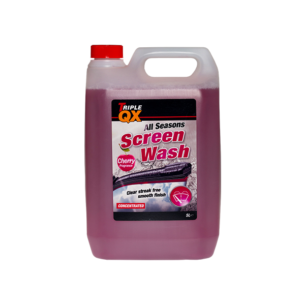 TRIPLE QX -7c Concentrated Screenwash 5Ltrs Cherry Scented
