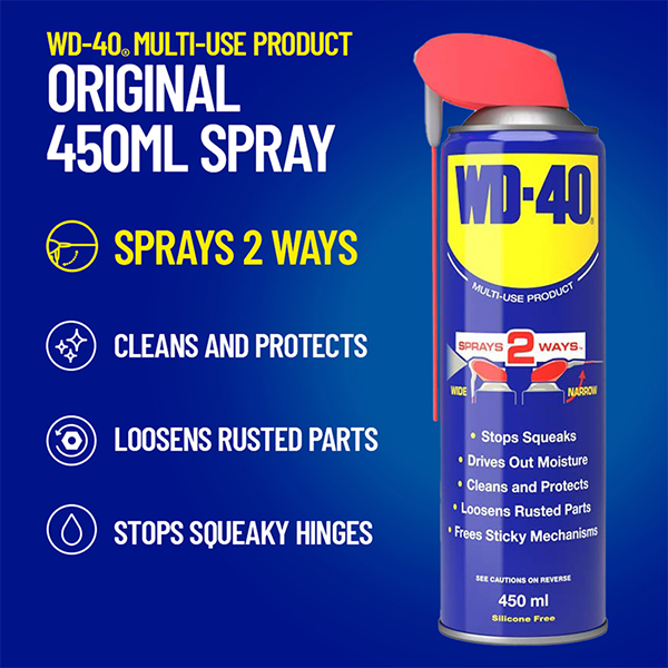 WD-40 Original Smart Straw Multi-Purpose Oil & Lubricant 450ml