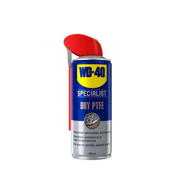 WD-40 Specialist Anti Friction Dry PTFE Lubricant with Smart Straw 400ml