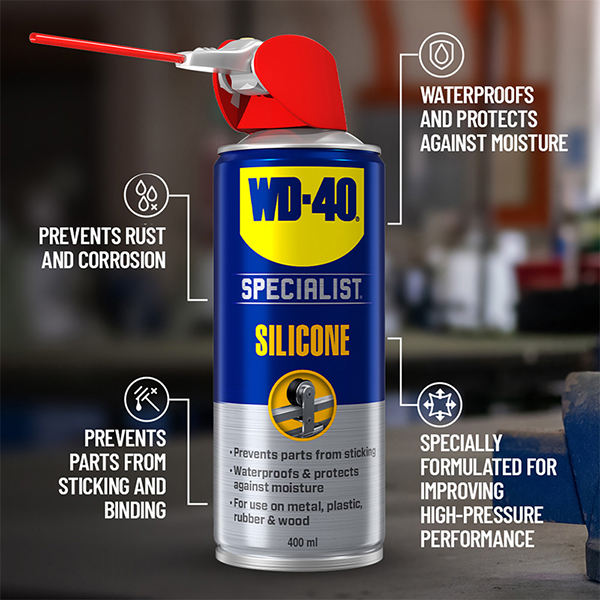 WD-40 Specialist High Performance Silicone Lubricant with Smart Straw 250ml | Euro Car Parts WD-40 Specialist High Performance Silicone Lubricant with Smart Straw 250ml | Euro Car Parts
