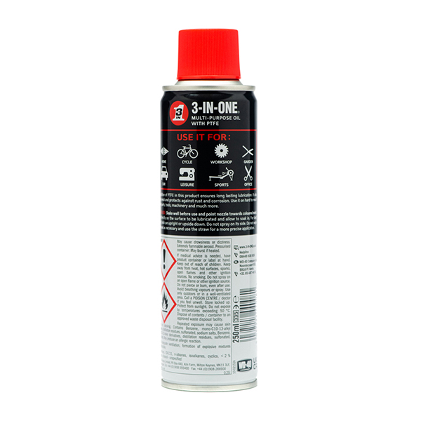 3-IN-ONE Multi-Purpose Oil Spray with PTFE 250ml