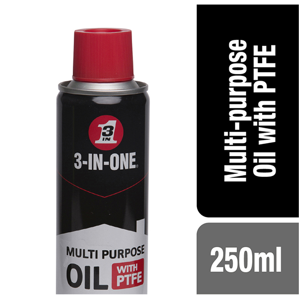 3-IN-ONE Multi-Purpose Oil Spray with PTFE 250ml