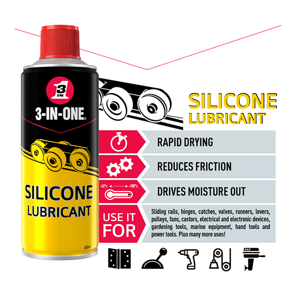 3-IN-ONE Silicone Lubricant 400ml