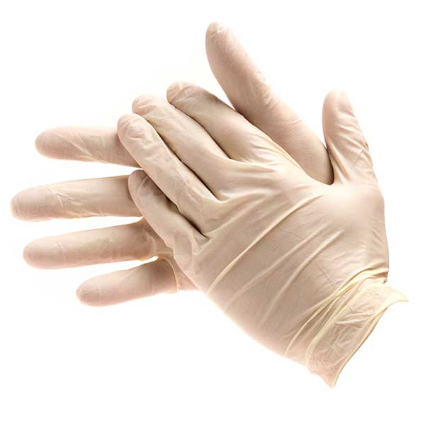 Latex Gloves Powder Free Box of 100 (medium)