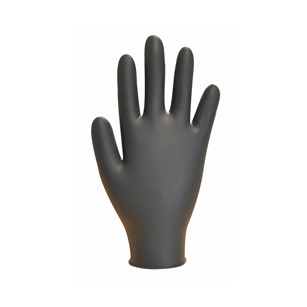 Bodyguard Large - Black Nitrile Powder Free Gloves Box of100