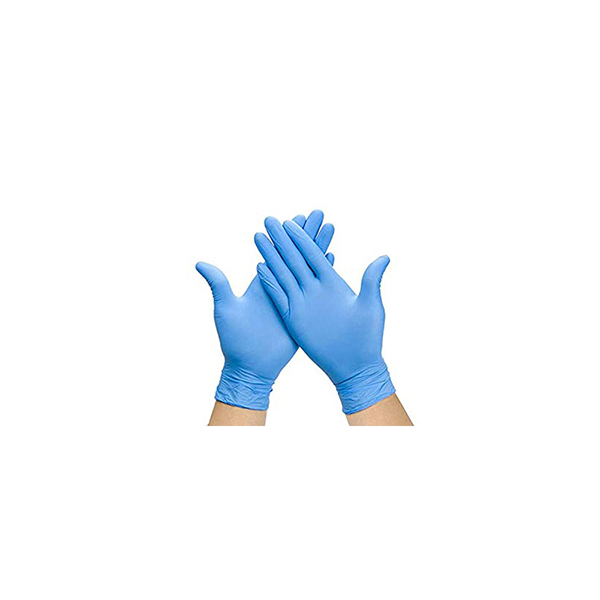 Box of 100 P/ Free Blue Nitrile Gloves Medium