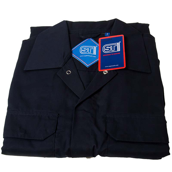Polycotton Coverall Navy Small Regular Leg (79cm) Chest Size (92-96cm)