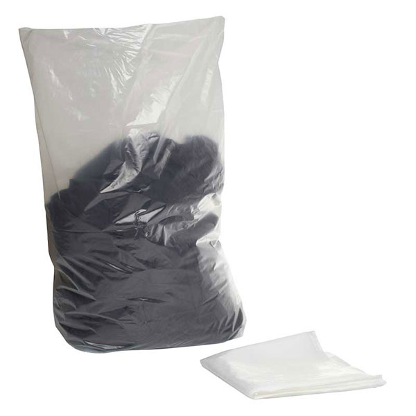 Euro Car Parts Pk of 10 Waste Disposal Bags Clear 30"x20" 250 gauge