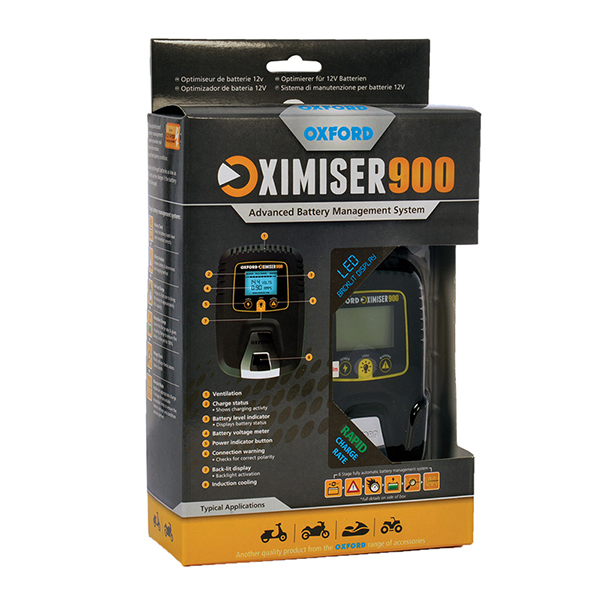 Oxford Oximiser 900 Motorcycle Battery Charger - UK Model