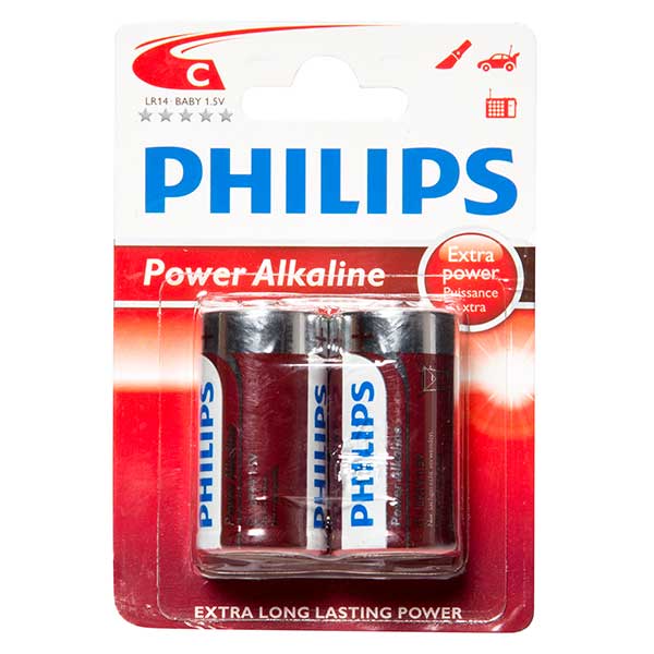 Philips Powerlife C Battery Qty 2