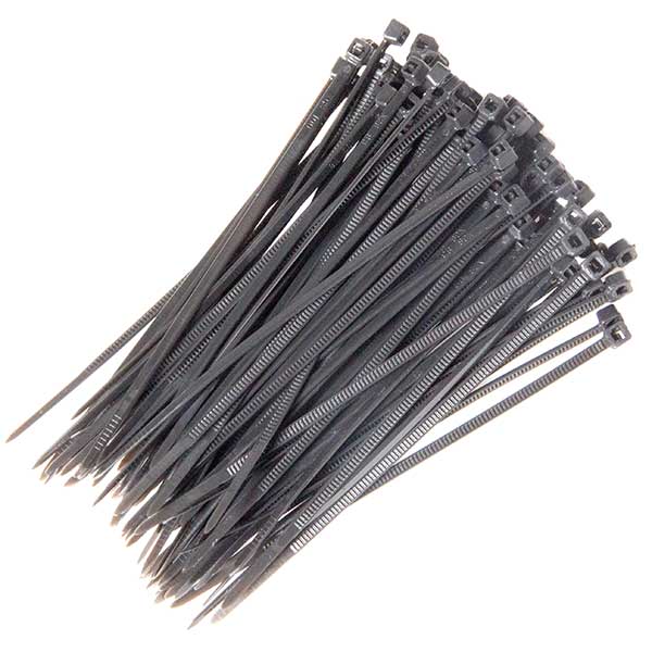 Pearl 100 X 2.5mm Cable Tie Black Qty 100