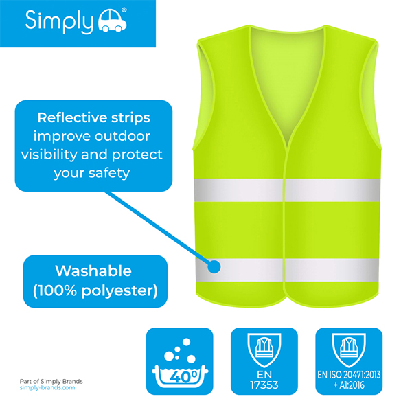 Simply Hi Visibility Safety Vest XL