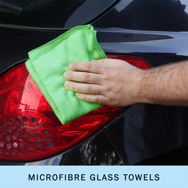Streetwize 2pk Microfibre Glass Towel