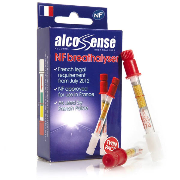 AlcoSense Breathalyser Twin Pack (French/NF approved)
