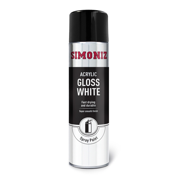 Simoniz Gloss White Spray Paint 500ml