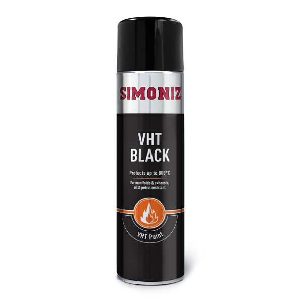 Simoniz Black VHT Spray Paint 500ml
