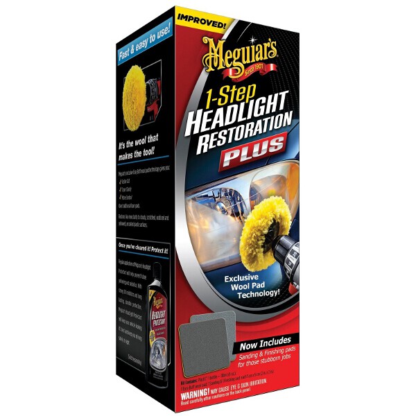 One Step Headlight Restoration Plus Kit Meguiar's - G1900K - Pro