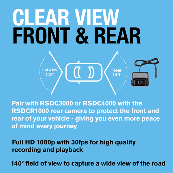 Ring RSDCR1000 Smart Dash Cam Rear