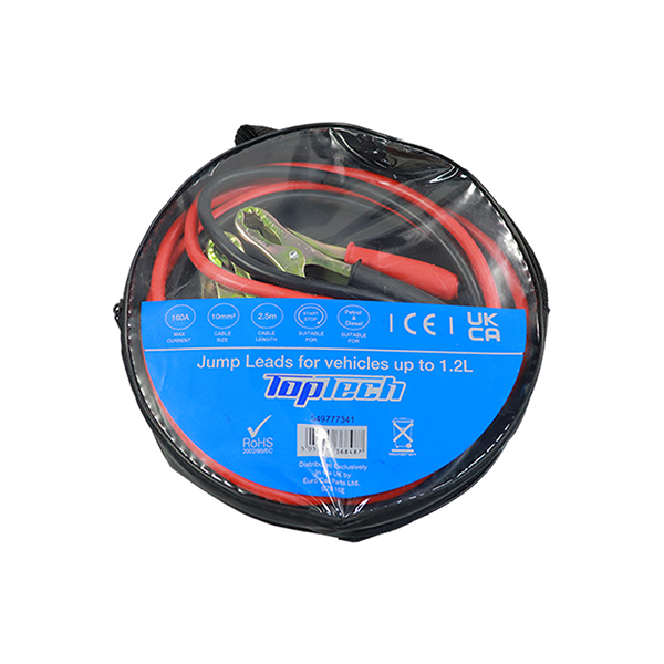 Top Tech Jump leads up to 1.2L (10mm - 160 Amp - 2.5 mtr)