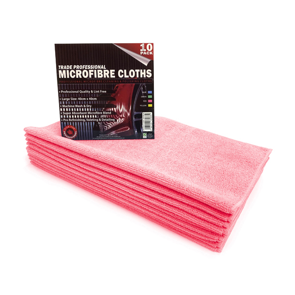 Martin Cox Premium Microfibre 10 Pack 40x40cm - Red