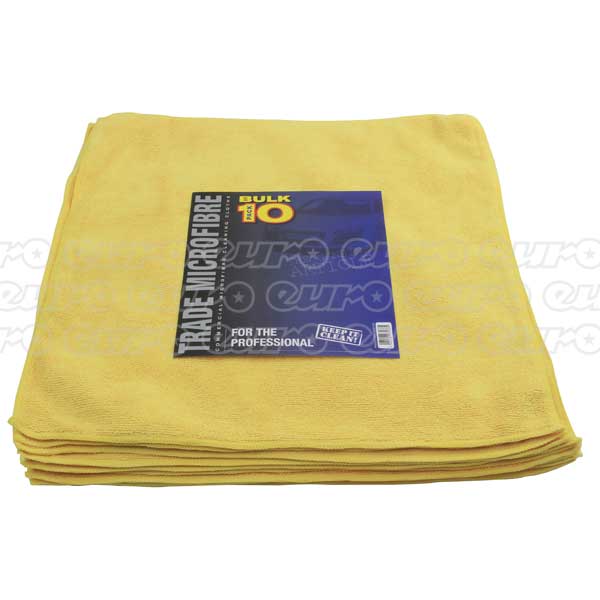 Martin Cox Premium Microfibre 10 Pack 40x40cm - Yellow