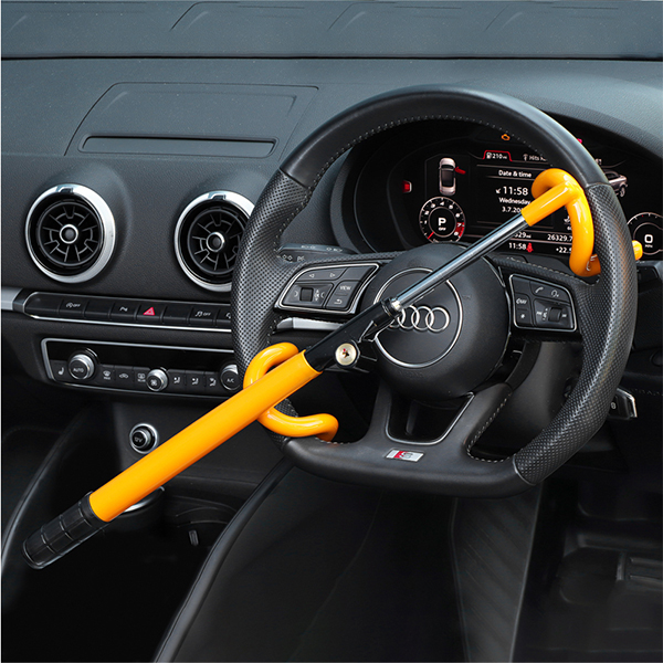 Streetwize Double Hook Steering Wheel Lock - Yellow