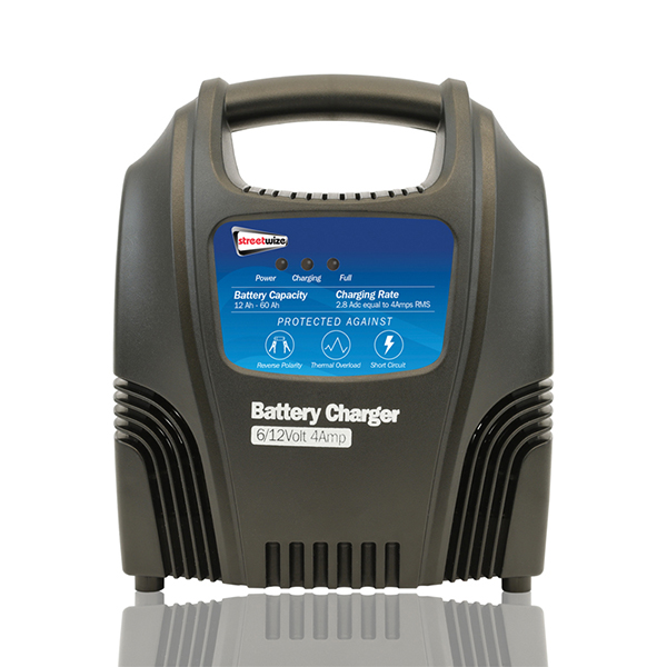 Streetwize Battery Charger - 4 amp