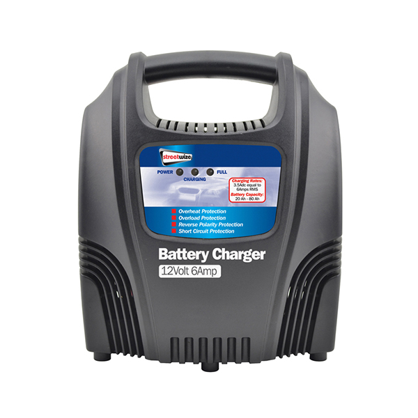 Streetwize 12V 6A Battery Charger