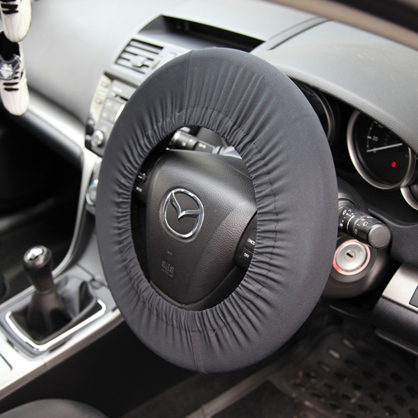 DISKLOK Universal Steering Wheel Cover - Black