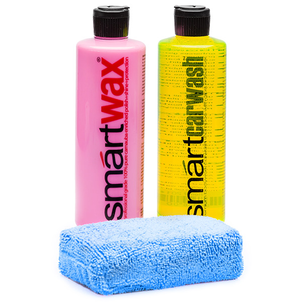 Smart Wax 3 Pc Exterior Kit (Smart Car Wash & Carnauba Wax & Applicator)
