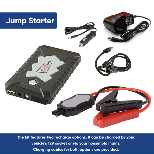 Streetwize Emergency Jump Starter & Portable Power Bank (Petrol 2000cc/Diesel 1600c)