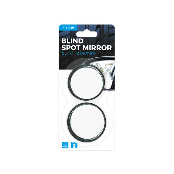 Simply Black Circular Blind Spot Mirror 2 Pack