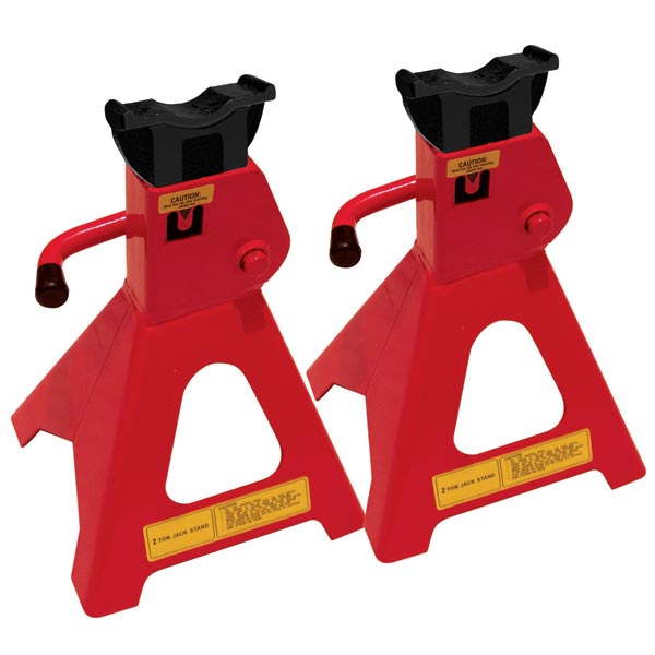 Streetwize 2 Tonne USA Style Ratchet Axle Stand Sets (GS Tuv)
