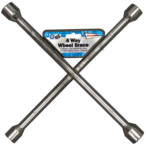 Streetwize Wheel Brace (GS TUV approved) - Silver - 17 x19 x 21 x 23 mm
