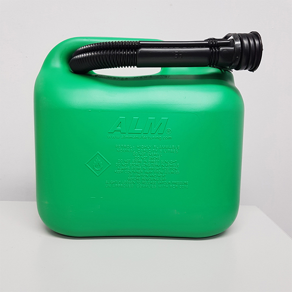 CAR-BORN 5L Plastic Green Fuel Can (Unleaded) Approved